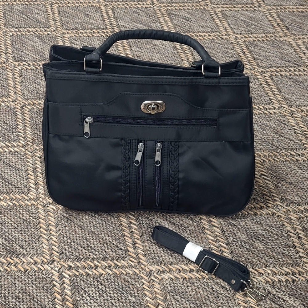 Canvas Black Handbag